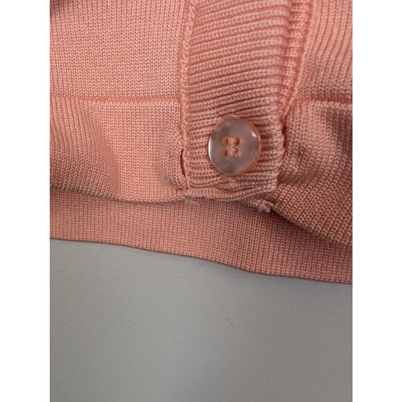 Vintage Givenchy Sport Collared Cardigan Orange 40 - Picture 8 of 10